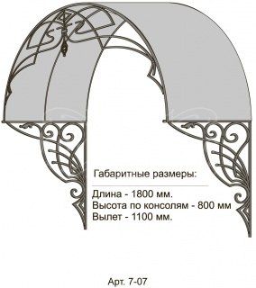 КОВАНЫЕ КОЗЫРЬКИ АРТ. 7-07