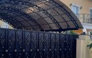 Кованый навес для две машины