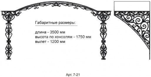 КОВАНЫЕ КОЗЫРЬКИ АРТ. 7-21