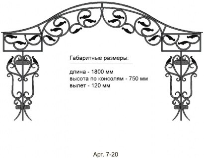 КОВАНЫЕ КОЗЫРЬКИ АРТ. 7-20