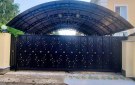 Кованый навес для две машины
