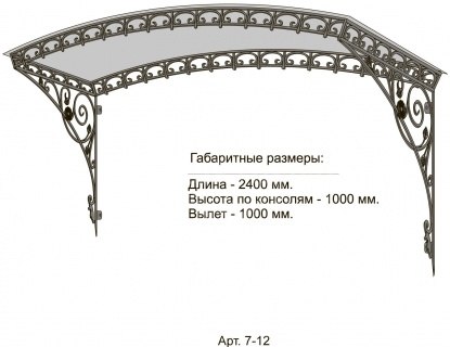 КОВАНЫЕ КОЗЫРЬКИ АРТ. 7-12
